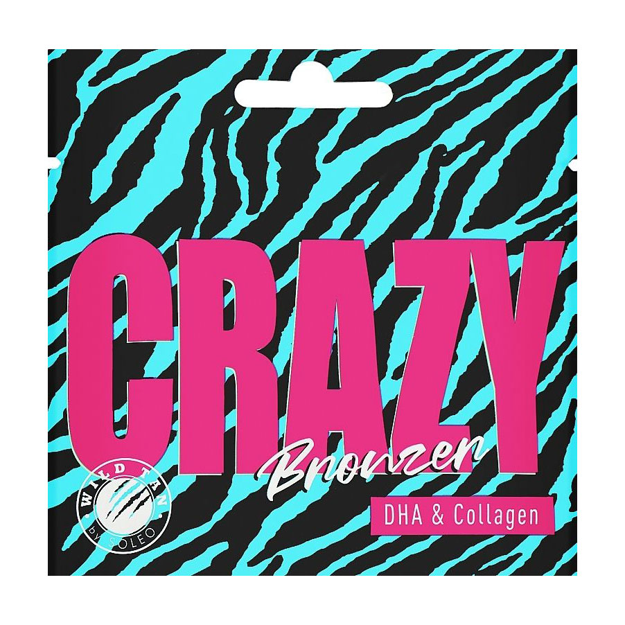 Бронзатор для засмаги Wild Tan Crazy Bronzer з DHA та колагеном, 15 мл (саше)